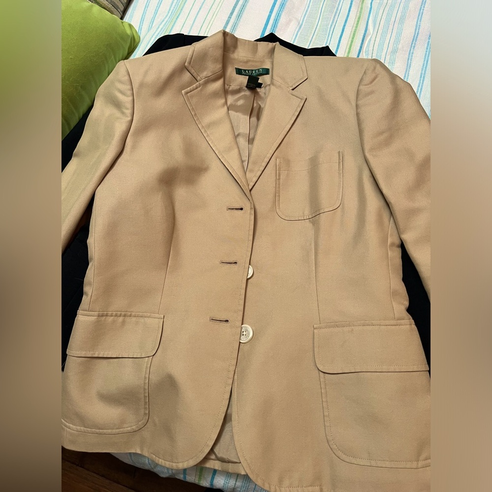 Ralph Lauren classic blazer in Tan